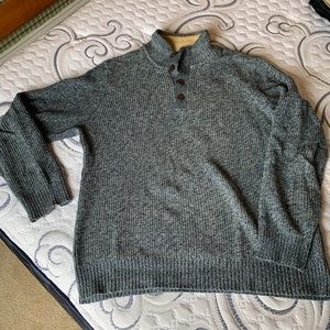 Bass & Co cotton blue marled sweater - Large